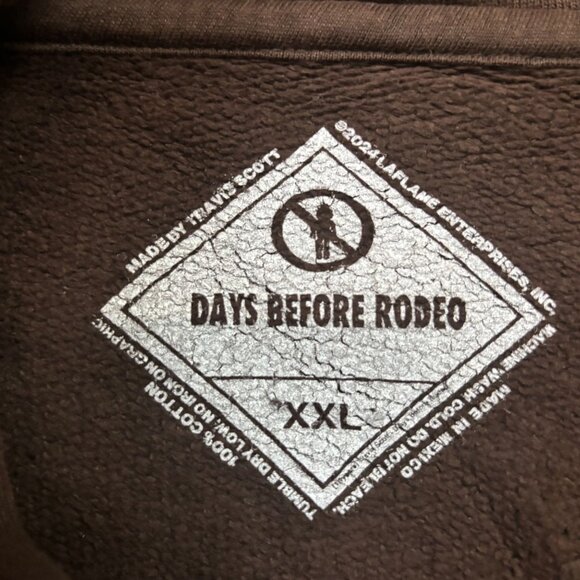 Travis Scott ATL Rodeo Days Before Rodeo Hip Hop Hoodie XXL - Picture 4 of 4